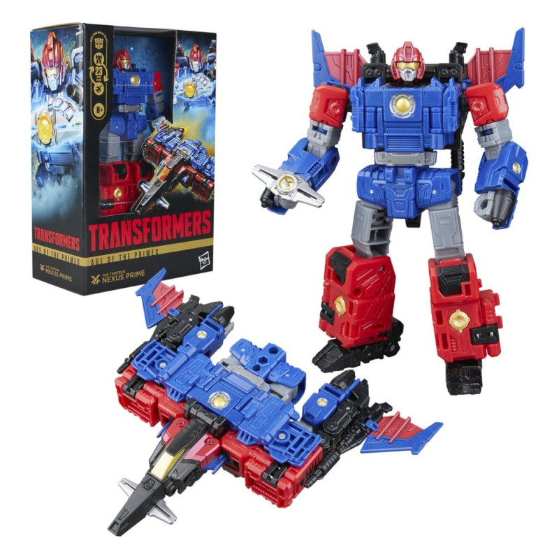 NEXUS PRIME THE THRITEEN TRANSFORMERS AGE OF THE PRIMES VOYAGER CLASS FIGURINE 22 CM