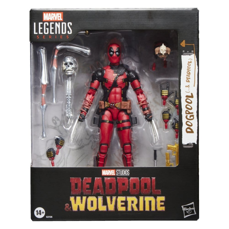DOGPOOL AND DEADPOOL MARVEL LEGENDS DEADPOOL ET WOLVERINE FIGURINE 15 CM