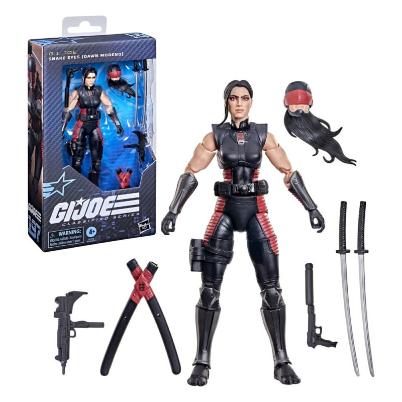 SNAKE EYES DAWN MORENO GI JOE CLASSIFIED FIGURINE 15 CM