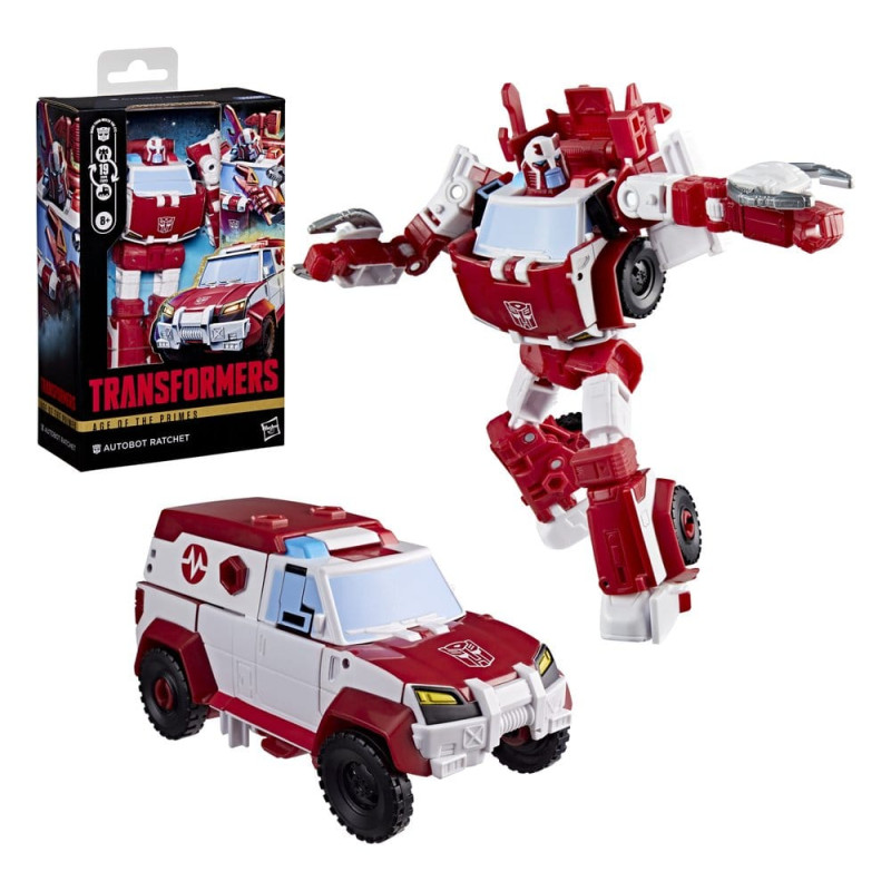 RATCHET AUTOBOT DELUXE CLASS TRANSFORMERS AGE OF THE PRIMES FIGURINE 11 CM