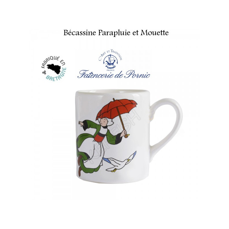 MUG BECASSINE PARAPLUIE ET MOUETTE