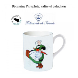 MUG BECASSINE PARAPLUIE VALISE ET BALUCHON