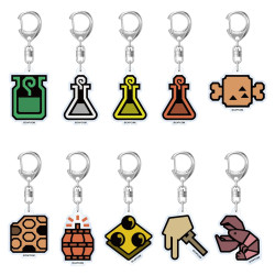 MONSTER HUNTER WILDS PORTE CLEFS ACRYLIQUE ITEM ICON 6 CM