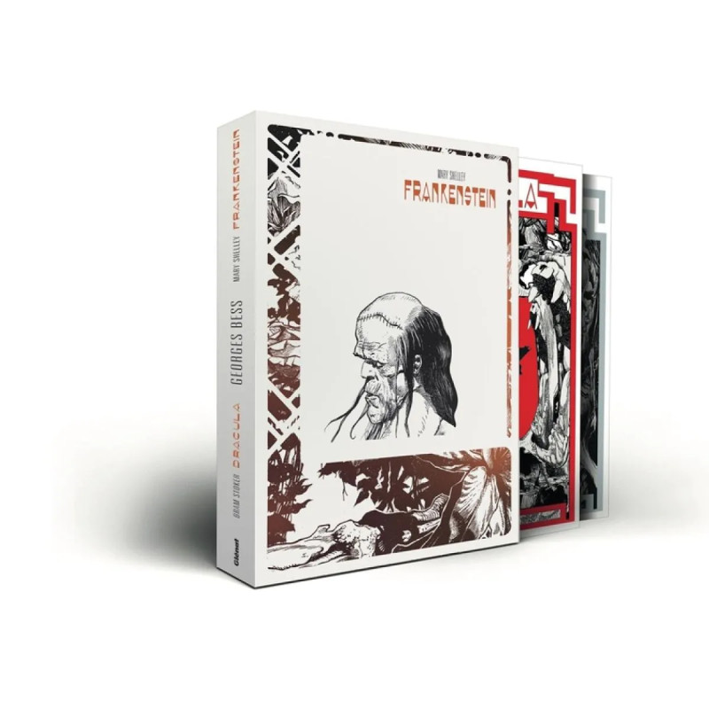 BRAM STOKER DRACULA MARY SHELLEY FRANKENSTEIN COFFRET BLANC PRESTIGE