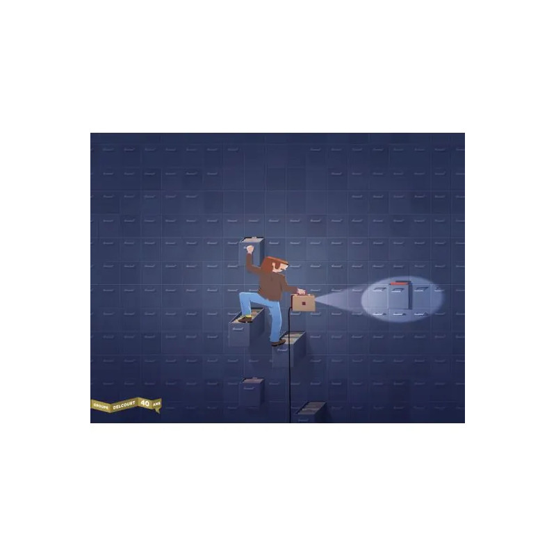 JEAN DOUX ET LE MYSTERE DE LA DISQUETTE MOLLE 40 ANS DELCOURT