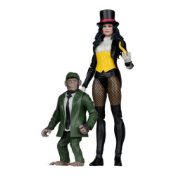 ZATANNA DC MULTIVERSE MCFARLANE FIGURINE WITH DETECTIVE CHIMP COLLECTOR EDITION 18CM