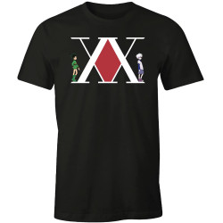 HUNTER X HUNTER GON X KILLUA T SHIRT NOIR TAILLE M COTON