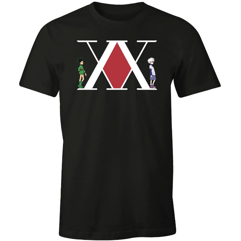 HUNTER X HUNTER GON X KILLUA T SHIRT NOIR TAILLE L COTON