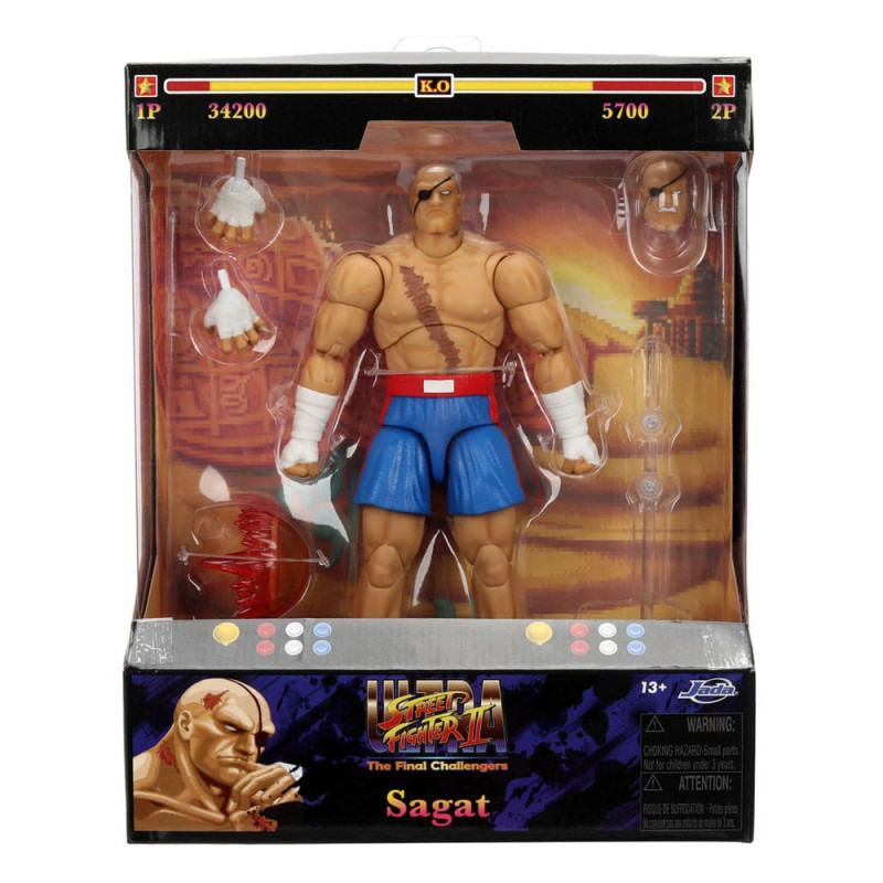 SAGAT ULTRA STREET FIGHTER II THE FINAL CHALLENGERS FIGURINE 19 CM