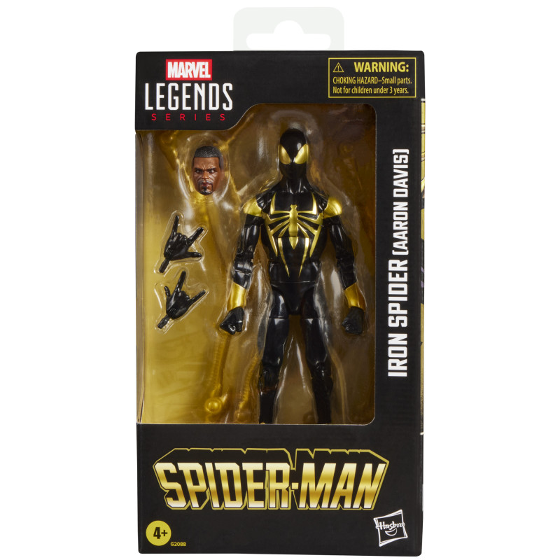 IRON SPIDER AARON DAVIS SPIDER MARVEL LEGENDS FIGURINE 6IN 15 C M