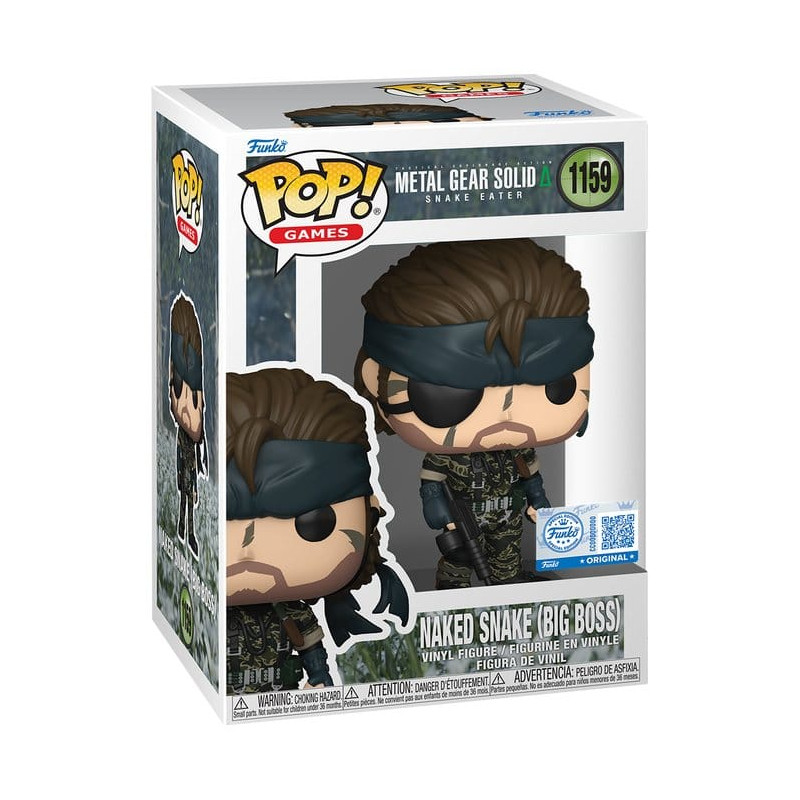 METAL GEAR POP GAMES VINYL FIGURINE NAKED SNAKE 9 CM