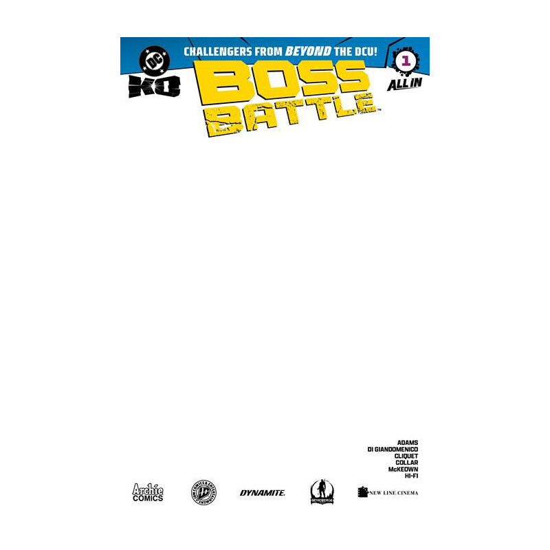 DC K.O. BOSS BATTLE 1 (ONE-SHOT) CVR H BLANK CARD STOCK VAR