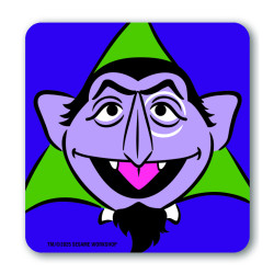 SESAME STREET COUNT VON COUNT COASTERS COLOURED