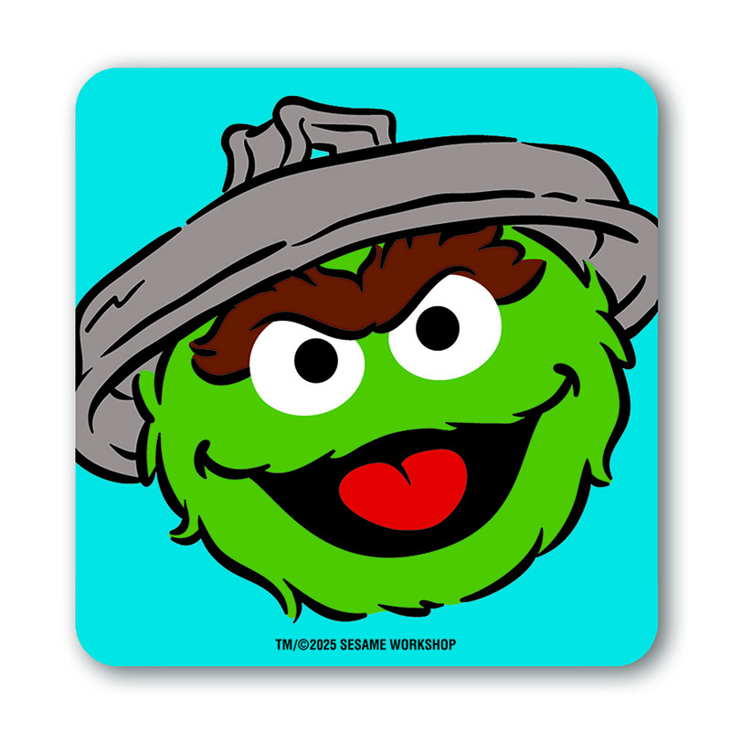 SESAME STREET OSCAR COASTERS COLOURED