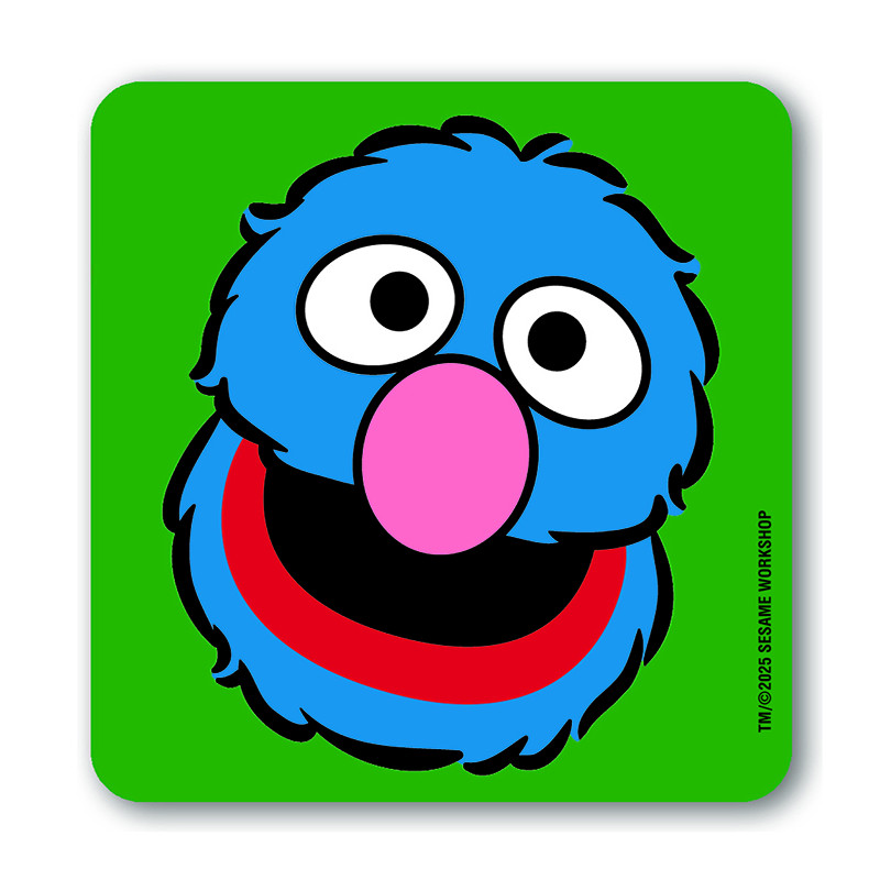 SESAME STREET GROVER COASTERS COLOURED