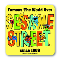SESAME STREET SINCE 1969 COASTERS COLOURED