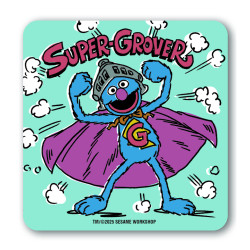 SESAME STREET SUPER GROVERS COASTERS COLOURED