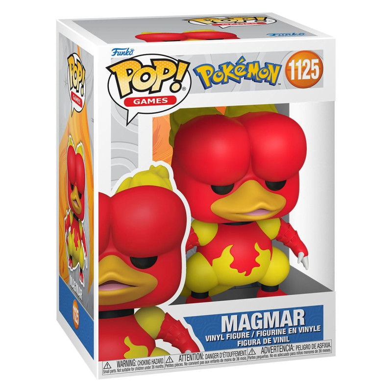 MAGMAR POKEMON POP GAMES VINYL FIGURINE 9 CM