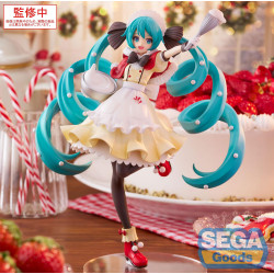 HATSUNE MIKU CHRISTMAS 2025 CHARACTER VOCAL SERIES 01 HATSUNE MIKU STATUETTE LUMINASTA PVC 20 CM