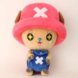 CHOPPER ONE PIECE PELUCHE 45 CM VERSION YEUX ETOILES