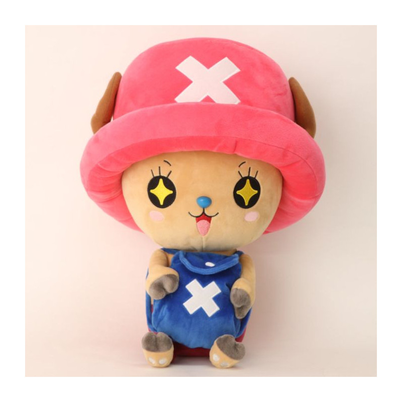 CHOPPER ONE PIECE PELUCHE 45 CM VERSION YEUX ETOILES
