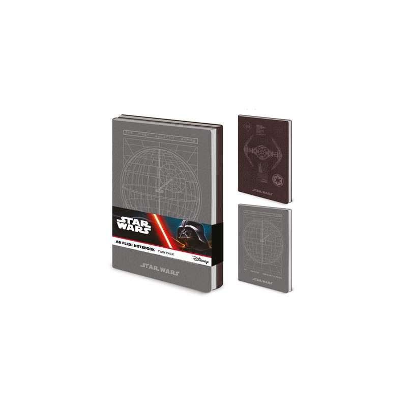 STAR WARS EMPIRE A6 FLEXI NOTEBOOK TWIN PACK