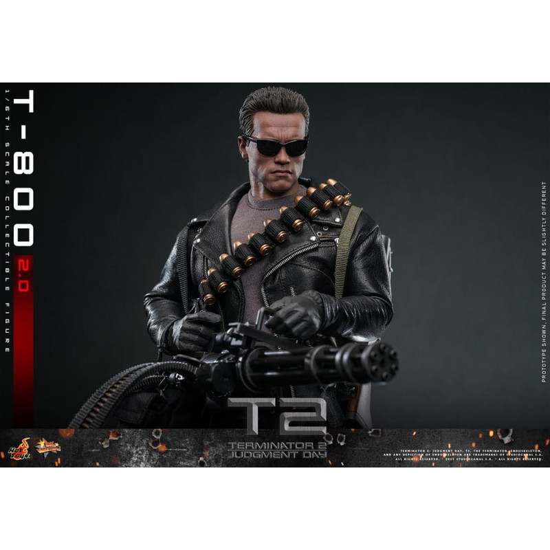 T 800 TERMINATOR 2 FIGURINE MOVIE MASTERPIECE 31 CM