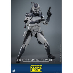 CLONE COMMANDER WOLFFE STAR WARS THE CLONE WARS FIGURINE 30 CM