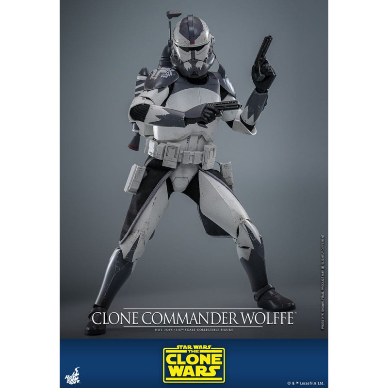 CLONE COMMANDER WOLFFE STAR WARS THE CLONE WARS FIGURINE 30 CM