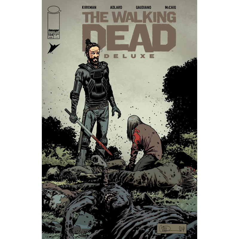 WALKING DEAD DELUXE 134 CVR B CHARLIE ADLARD & MAVE MCCAIG VAR (MR)