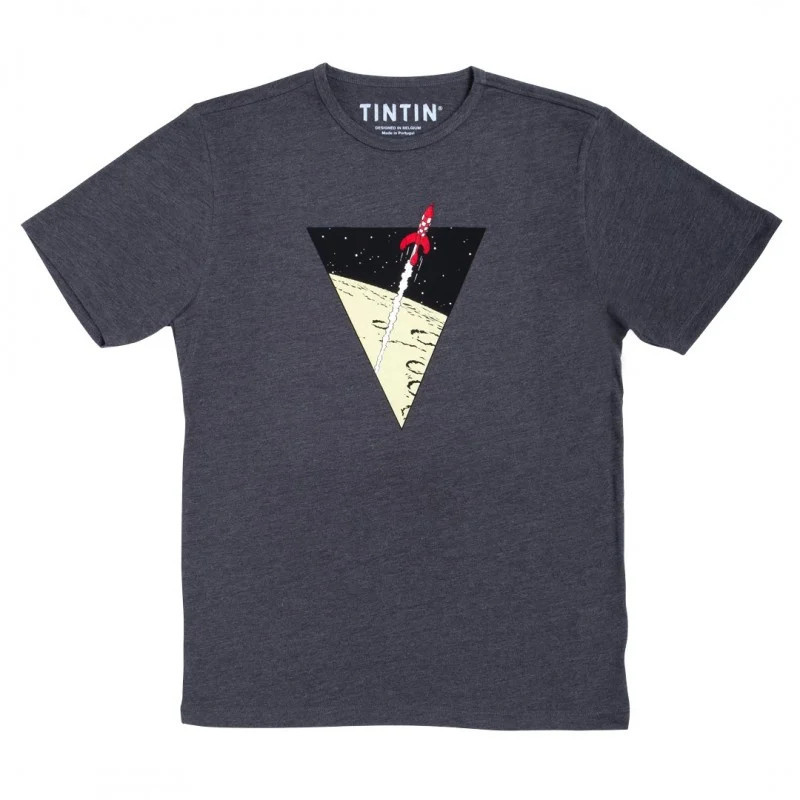 TSHIRT TRIANGLE FUSEE GRIS TAILLE 10 ANS