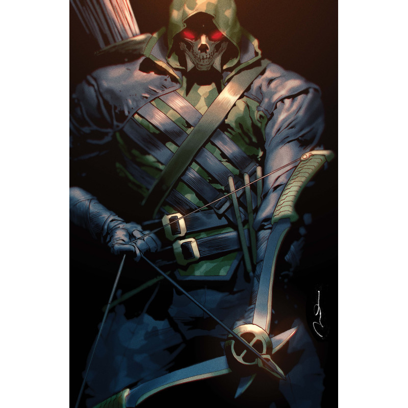 ABSOLUTE GREEN ARROW 1 (OF 6) CVR B GERALD PAREL CARD STOCK VAR