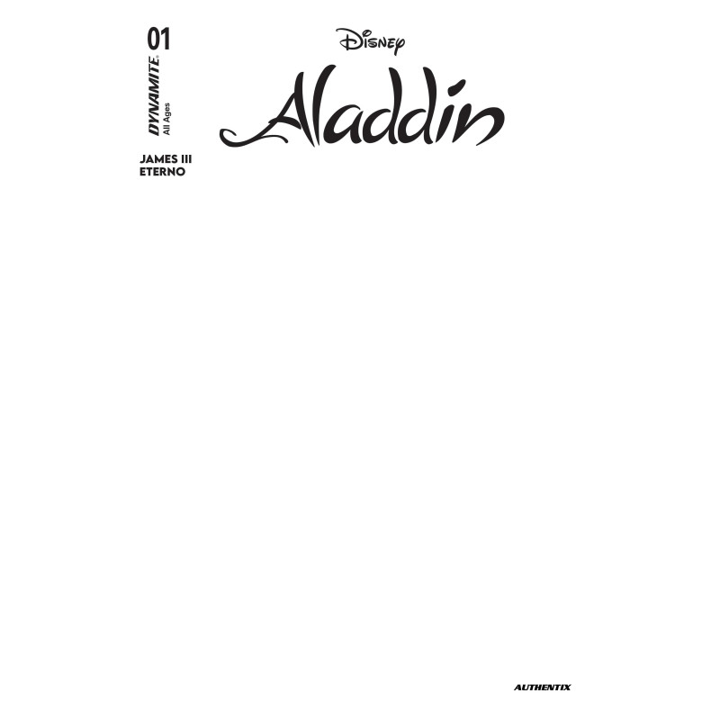 ALADDIN 1 CVR E BLANK AUTHENTIX VAR