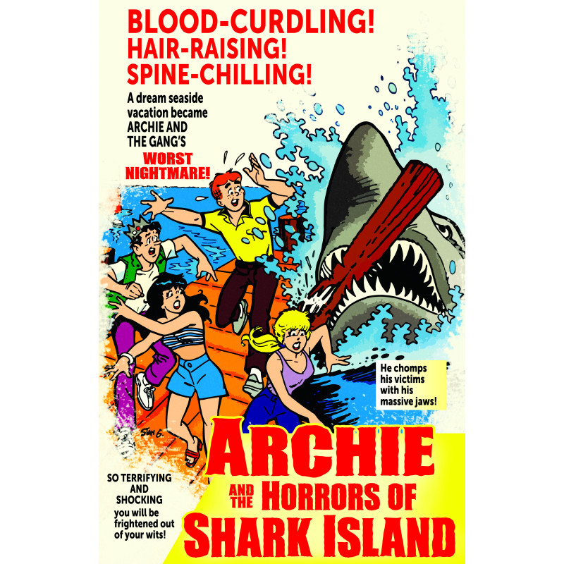 ARCHIES TV LAUGH OUT 79 FACSIMILE EDITION CVR B STAN GOLDBERG JAWS PARODY MOVIE POSTER VAR