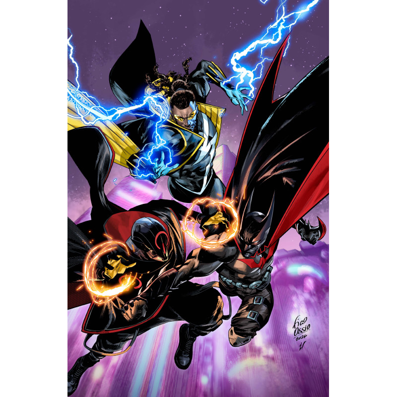 BATMAN STATIC BEYOND 6 (OF 6) CVR C FICO OSSIO CARD STOCK VAR