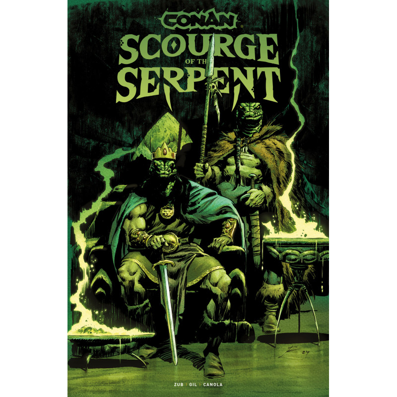 CONAN THE BARBARIAN SCOURGE OF THE SERPENT TP VOL 01 DIRECT MARKET EDITION ROBERTO DE LA TORRE GLOW IN THE DARK CVR (MR)