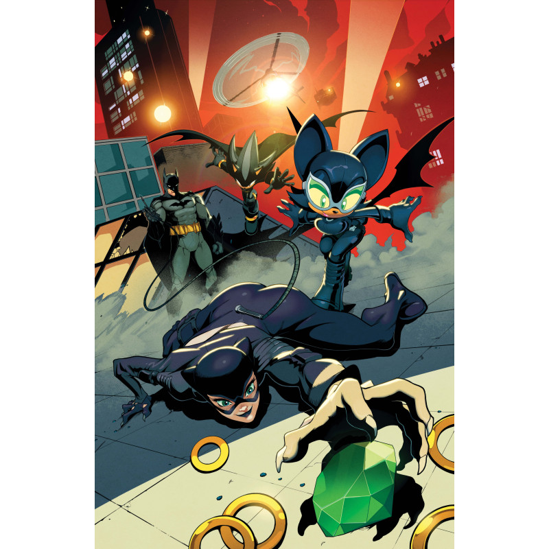 DC X SONIC THE HEDGEHOG THE METAL LEGION 1 (OF 5) CVR B ADAM BRYCE THOMAS CARD STOCK VAR