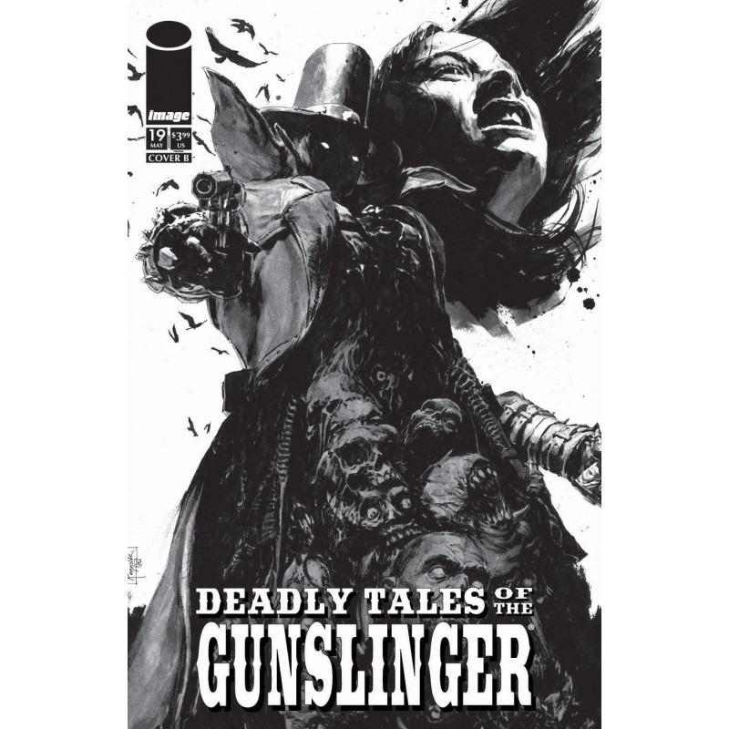 DEADLY TALES OF THE GUNSLINGER SPAWN 19 CVR B PATRIC REYNOLDS B&W VAR