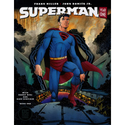 DF SUPERMAN YEAR ONE 1 ELITE GOLD SIGNATURE SERIES SIGNED BY JOHN ROMITA JR