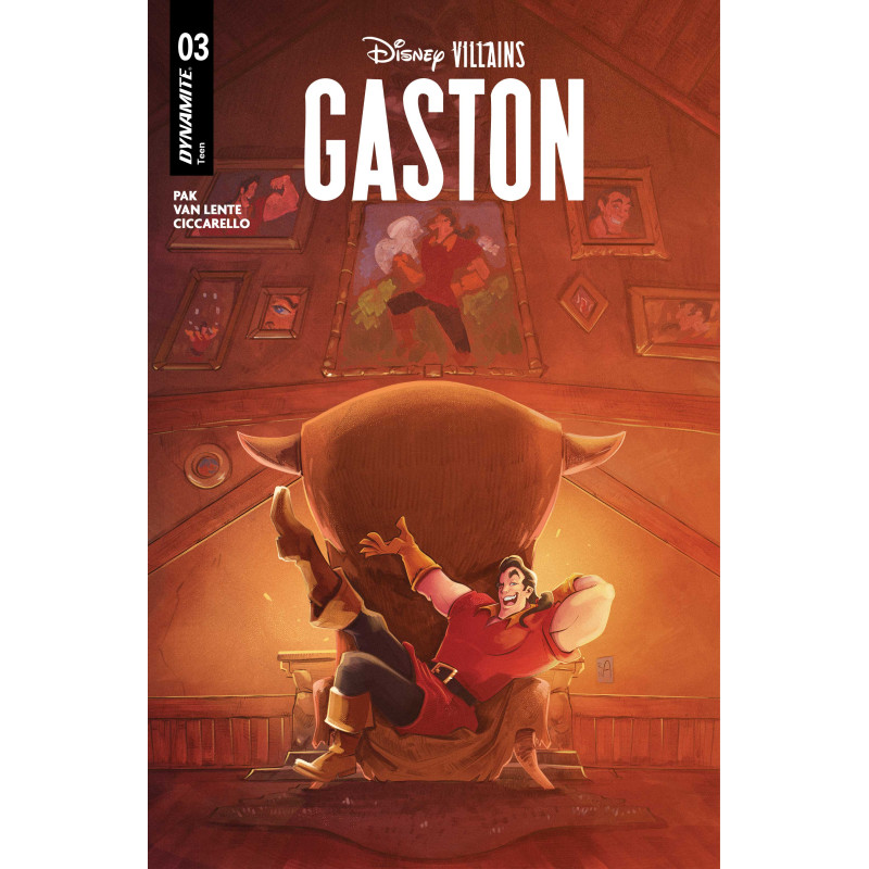DISNEY VILLAINS GASTON 3 CVR A ALESSANDRO RANALDI