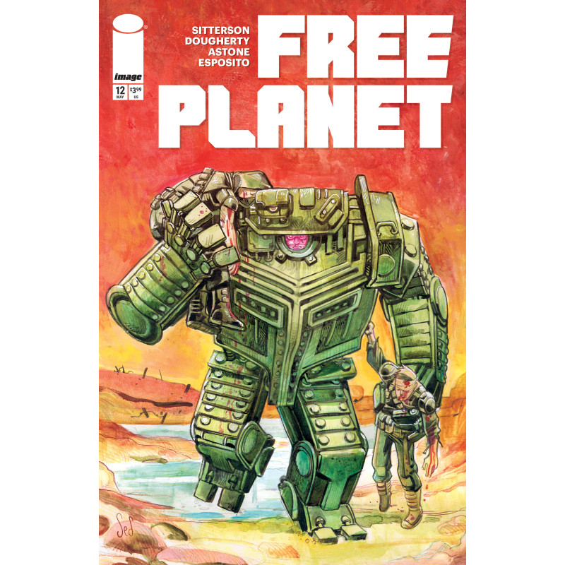 FREE PLANET 12 CVR B JED DOUGHERTY VAR