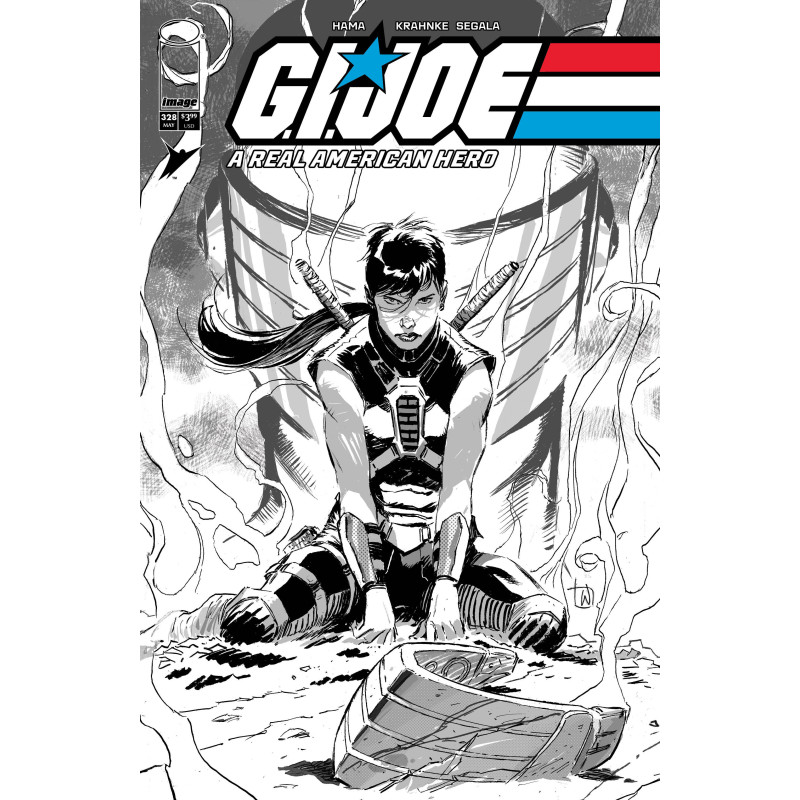GI JOE A REAL AMERICAN HERO 328 CVR B LEE WEEKS B&W VAR