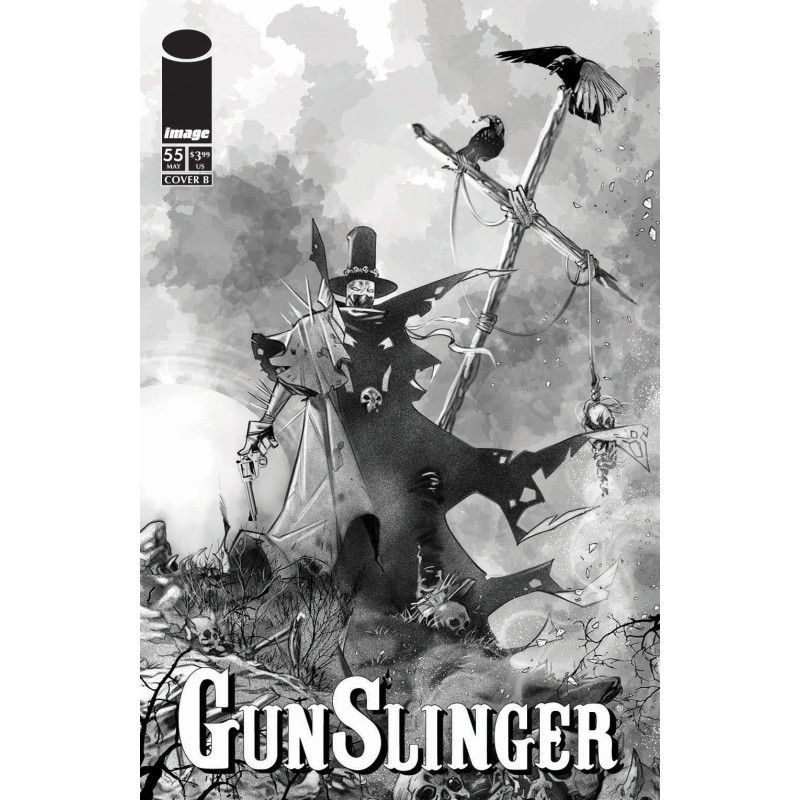 GUNSLINGER SPAWN 55 CVR B IG GUARA B&W VAR