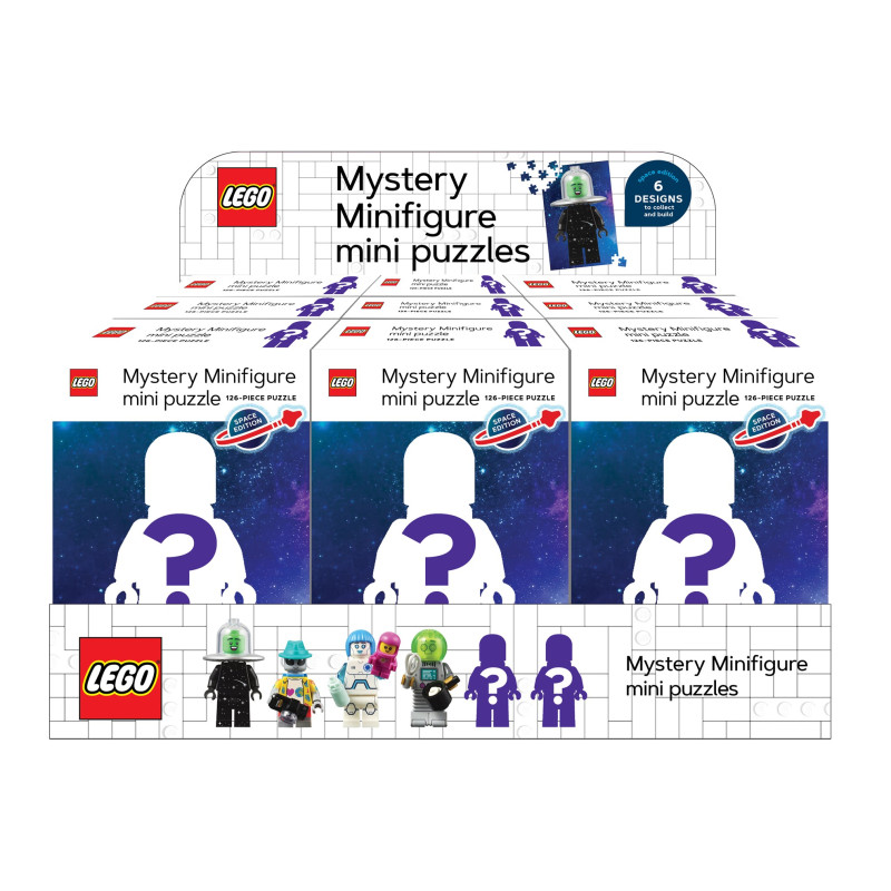 LEGO MYSTERY MINIFIGURE PUZZLES (SPACE EDITION) 12 BOX DISPLAY Previously Offered thru Other Distributors