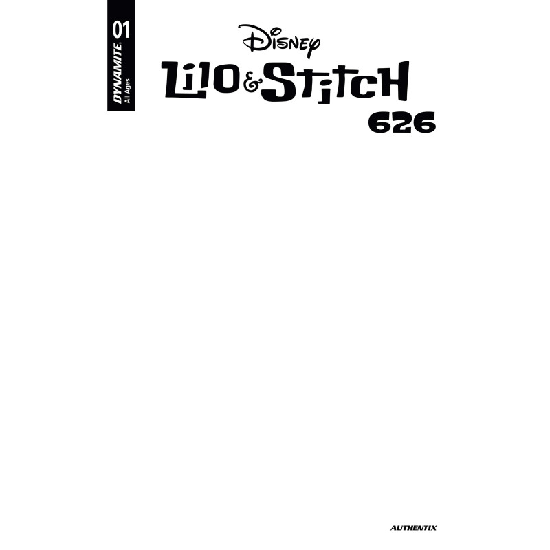 LILO AND STITCH 626 1 CVR B BLANK AUTHENTIX VAR