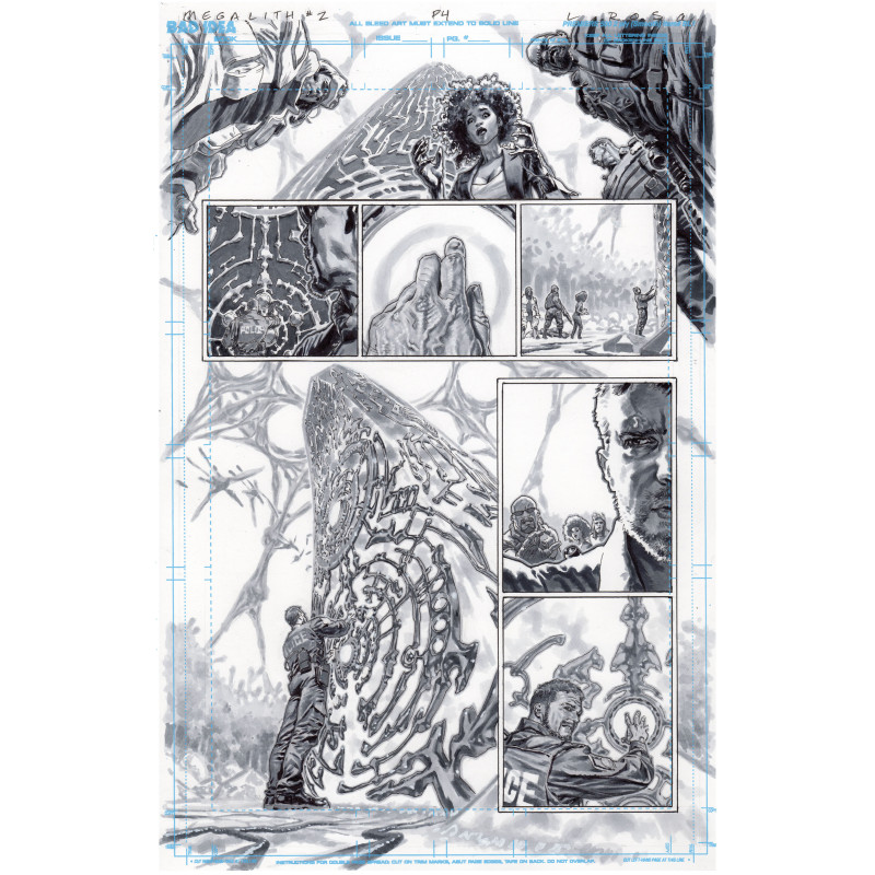 OLYMPUS SAGA MEGALITH 1 (OF 4) CVR X LEWIS LAROSA ORIGINAL ART EDITION 21 VAR