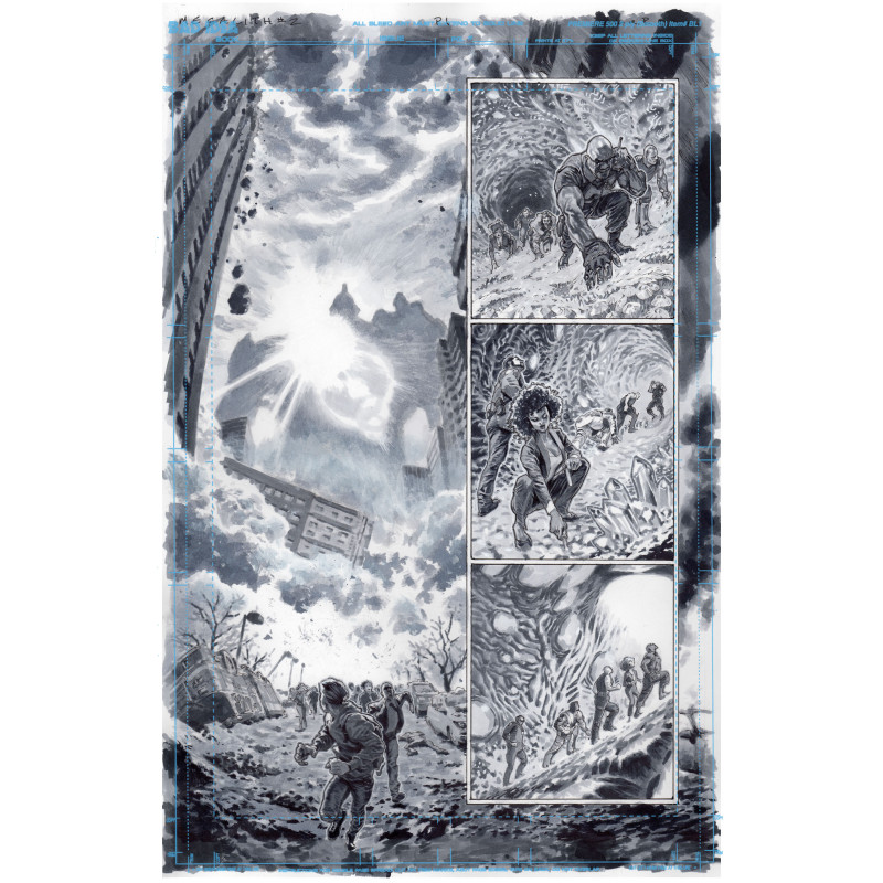 OLYMPUS SAGA MEGALITH 1 (OF 4) CVR Y LEWIS LAROSA ORIGINAL ART EDITION 22 VAR