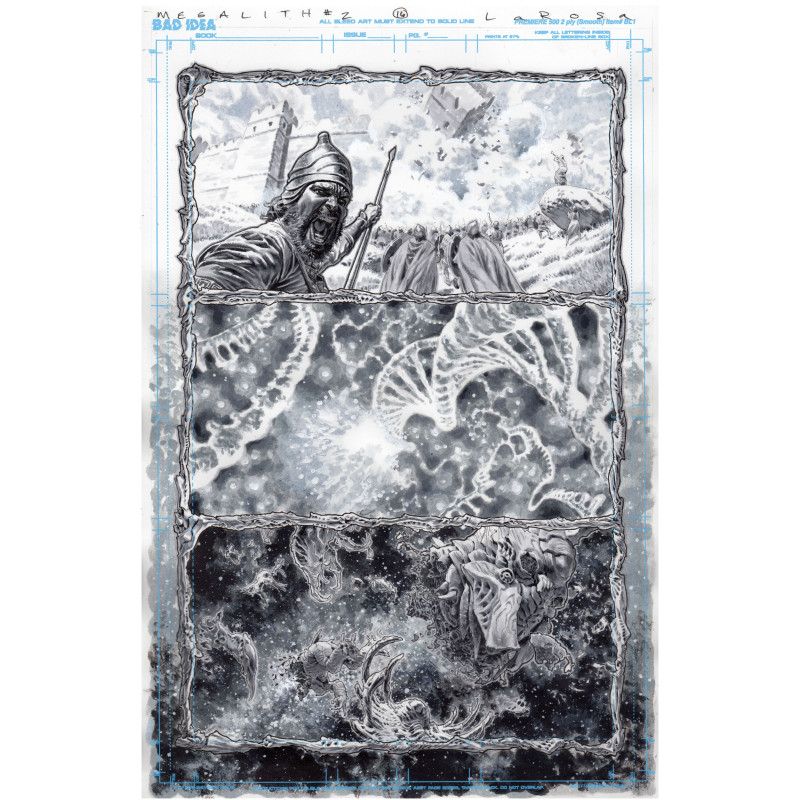 OLYMPUS SAGA MEGALITH 1 (OF 4) CVR ZB LEWIS LAROSA ORIGINAL ART EDITION 25 VAR