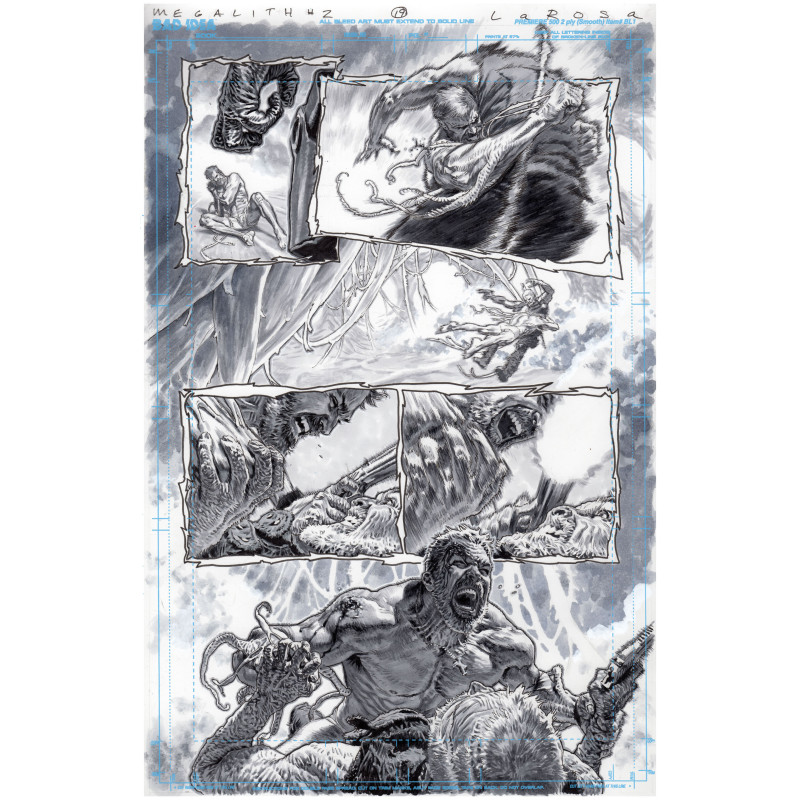 OLYMPUS SAGA MEGALITH 1 (OF 4) CVR ZE LEWIS LAROSA ORIGINAL ART EDITION 28 VAR