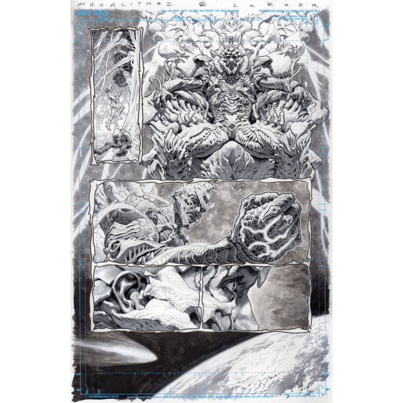 OLYMPUS SAGA MEGALITH 1 (OF 4) CVR ZF LEWIS LAROSA ORIGINAL ART EDITION 29 VAR